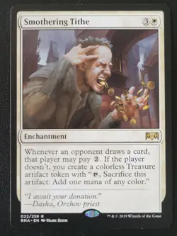 Smothering Tithe MTG Ravnica Allegiance Rare 022/259 Commander Staple LP/NM - Image 1