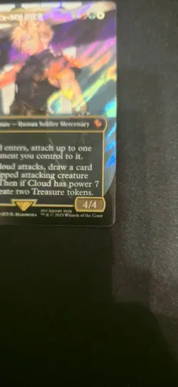 Cloud, Ex-SOLDIER (Borderless) (Surge Foil) M Commander: FINAL FANTASY 210 NM - Image 2