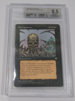 NECROPOTENCE Ice Age Rare BGS ERROR 8.5 MTG NM-MT+ vintage - Image 1