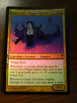 MTG Coldsnap FOIL Rare Garza Zol, Plague Queen Excellent - NM Condition - Image 1