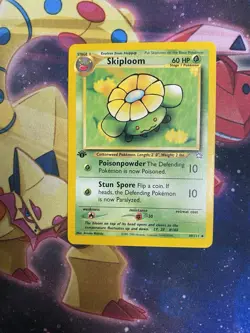 Pokemon Card - Neo Genesis 49/111 - SKIPLOOM (uncommon) **1st Edition** - LP - Image 1