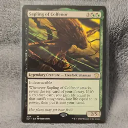MTG Commander 2021 C21 Sapling of Colfenor MINT - Image 1