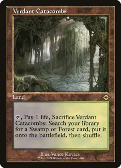 MTG Verdant Catacombs (Retro Frame) (Foil Etched) Modern Horizons 2 #440 - Image 1