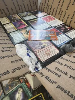 🧙17lbs+ 4200+ UNSEARCHED Magic The Gathering Bulk Lot LP/NM w/ Rares & Foils‼ - Image 1