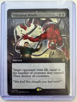 Villainous Wrath (Extended Art) #0259 Non-Foil R Marvel's Spider-Man NM ENG MTG - Image 1