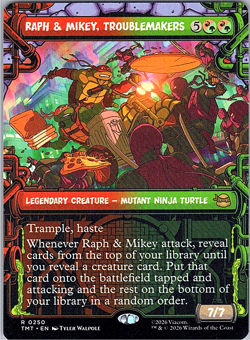 Raph & Mikey, Troublemakers 250 - MTG: Teenage Mutant Ninja Turtles - Borderless - Image 1