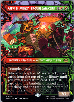 Raph & Mikey, Troublemakers 250 - MTG: Teenage Mutant Ninja Turtles - Borderless - Image 3