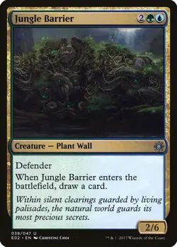 MTG Jungle Barrier ** Explorers of Ixalan ** English (NM) - Image 1