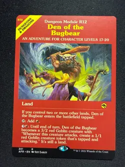 Den of the Bugbear - Dungeon Module - NM - Adventures Forgotten Realms MtG - Image 1