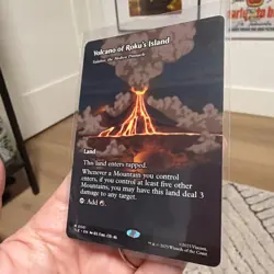 Borderless Volcano of Roku's Island TLE 0061 Eternal Mythic MTG Avatar - Image 2