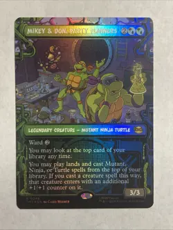Mikey & Don, Party Planners (Showcase) Teenage Mutant Ninja Turtles Foil - Image 1