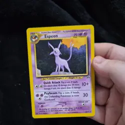 Espeon 20/75 Pokemon TCG Cards Neo Discovery Rare Unlimited LP - Image 1