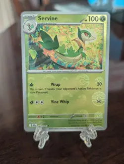 Pokemon TCG - Servine - Black Bolt White Flare - Pokeball Reverse- NM - Image 1