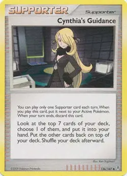 Pokemon Supreme Victors Uncommon Card - Cynthia's Guidance 136/147 - Image 1