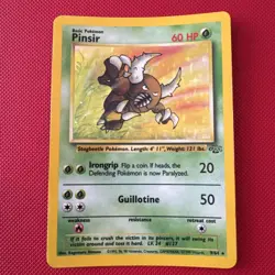 Pokemon TCG Pinsir Jungle 9/64 Holo Unlimited Rare - Moderately played - Image 1