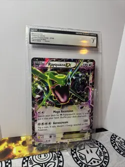 Pokemon TCG Rayquaza EX XY66 Jumbo Promo Card 2015 CGC Graded 7! 🔥 - Image 1
