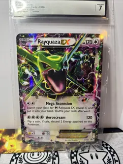 Pokemon TCG Rayquaza EX XY66 Jumbo Promo Card 2015 CGC Graded 7! 🔥 - Image 2