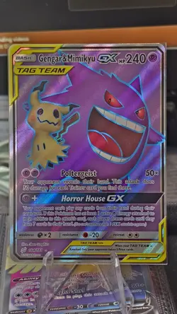 2019 Pokemon Sun & Moon Team Up Gengar & Mimikyu GX #164/181 - Image 1