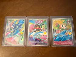 Alola Starter Set Pokemon First Partner Illustration Collection Series 1 Promo - Image 1