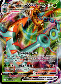 Dhelmise VMAX - 010/072 - Pokemon Shining Fates Sword Shield Ultra Rare Card NM - Image 1