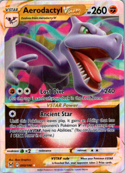 093/196 Aerodactyl VSTAR - Lost Origin Ultra Rare NM - Image 1