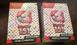 Pokemon TCG Scarlet and Violet 151 (2) Booster Bundle Sealed Boxes, 6-Packs each - Image 1