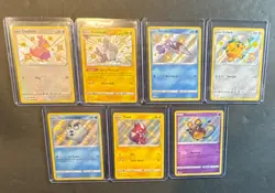 Pokemon Lot of 7 Baby Shiny Shining Fates Ducklett SV095 Arctozolt SV031 & More - Image 1