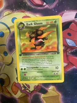 DARK GLOOM 36/82 - 1ST EDITION - Team Rocket - VINTAGE WOTC Pokemon Card - LP - Image 1