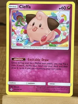 Pokemon TCG Cleffa 131/214 Unbroken Bonds Uncommon - Image 1