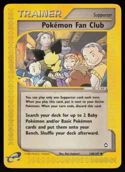 Pokemon Fan Club Uncommon Aquapolis 130/147 LP - Image 1
