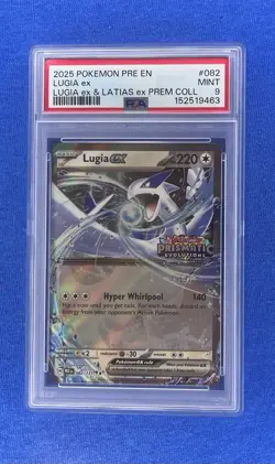 LUGIA EX PRISMATIC STAMPED EXCLUSIVE #082 2025 POKEMON LUGIA EX LATIAS EX PSA 9 - Image 1