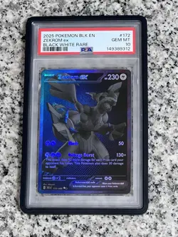 Zekrom Ex Black White Rare 2025 Black Bolt #172 PSA 10 Gem Mint - Image 1