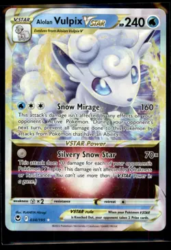 2022 Sword & Shield - Silver Tempest Alolan Vulpix VSTAR VSTAR/Rare Holo VSTAR - Image 1