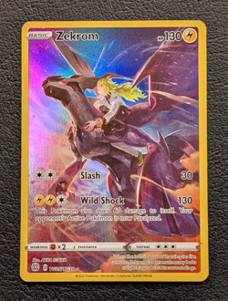 Pokemon TCG Zekrom Trainer Gallery Holo Rare TG05/TG30 Brilliant Stars - Image 1