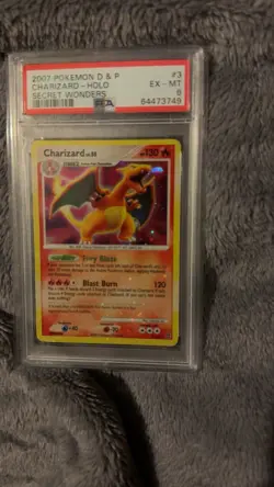 PSA 6 Charizard 3/132 Secret Wonders HOLO Bleed Diamond & Pearl Pokemon 🔥🔥🔥 - Image 2