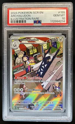 2024 Pokemon Stellar Crown Archaludon #155/142 PSA 10 - Image 1