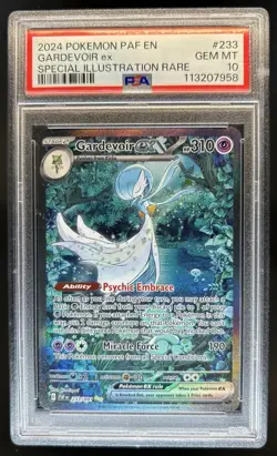 2024 Pokemon Paldean Fates Gardevoir ex #233/091 PSA 10 - Image 1