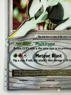 2007 Pokemon Diamond & Pearl Black Star Promos Arceus LV.X #DP56 - Image 4