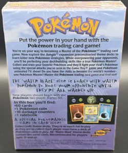 Pokemon Jungle Water Blast Theme Deck Factory Sealed Wizards of the Coast 1999 - Image 2