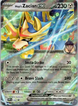 Hop's Zacian ex SVP193 Holo Scarlet & Violet Promo Pokemon Holo Near Mint - Image 1