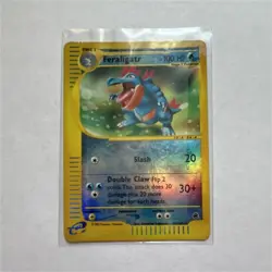 Pokemon TCG Feraligatr Expedition Base Set Reverse Holo Rare 100 HP 046/165 - Image 1