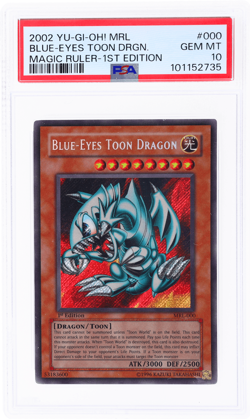 2002 Yu-Gi-Oh! Magic Ruler Blue Eyes Toon Dragon 1st Edition #MRL-000 PSA 10 - Image 1