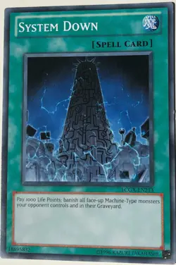 Yu-Gi-Oh! TCG System Down LCGX-EN213 Common Unlimited Edition Near Mint - Image 1