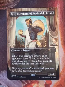 MTG 1x Gray Merchant Of Asphodel SLD Secret Lair Encyclopedia Of Magic - Image 1