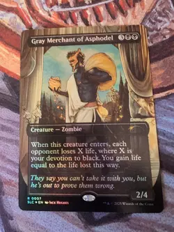 MTG 1x Gray Merchant Of Asphodel SLD Secret Lair Encyclopedia Of Magic FOIL ⭐ - Image 1