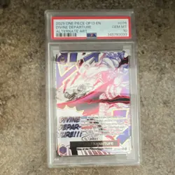 Divine Departure Alternate Art Foil Rare OP13-076 2025 PSA 10 One Piece - Image 1