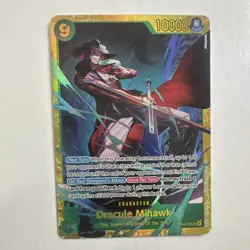 Bandai One Piece Dracule Mihawk OP14-119 Full Art Foil Seven Warlords 10000 - Image 1