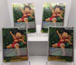 Monkey D. Luffy Playset ST13-014 x4 - PRB02 Pirate Foil Reprint - One Piece TCG - Image 1