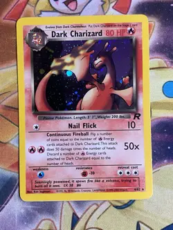 NM Dark Charizard 4/82 Team Rocket Holo Rare Pokemon Card - Image 1