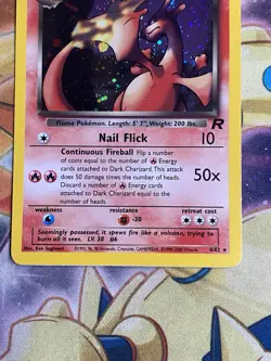 NM Dark Charizard 4/82 Team Rocket Holo Rare Pokemon Card - Image 3